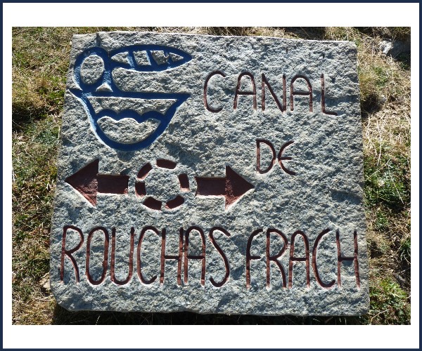 Molines en Queyras. Visite commentée du canal de Rouchas Frach