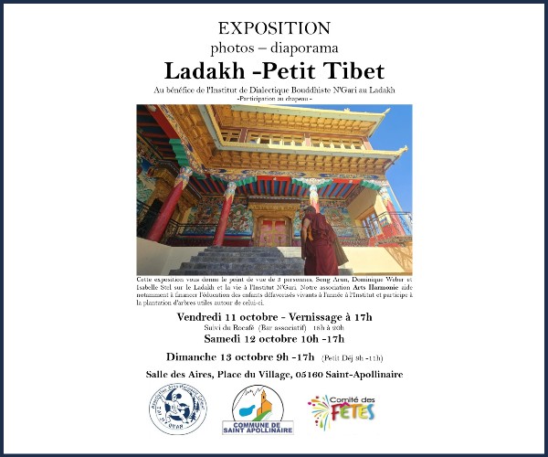 Saint Apollinaire. Ladakh, petit Tibet, Exposition photo et diaporama