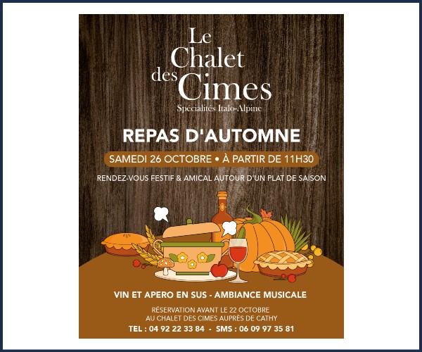 Abriès Ristolas. Repas d'automne au Chalet des Cimes