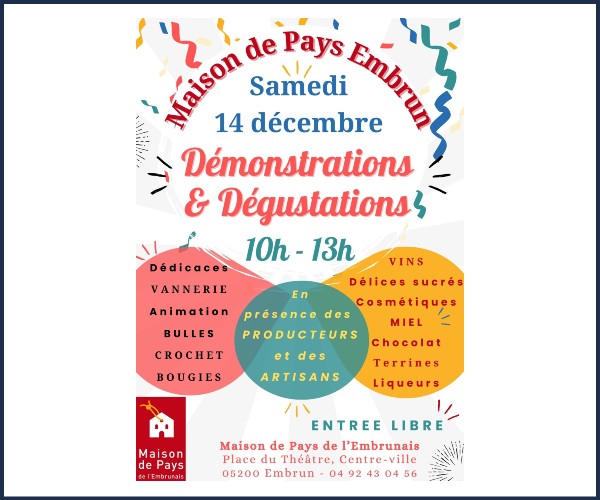 Embrun. Matinée Démonstrations et Dégustations