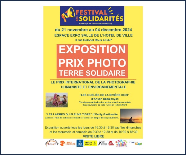 Gap. Exposition photographique prix photo Terre Solidaire