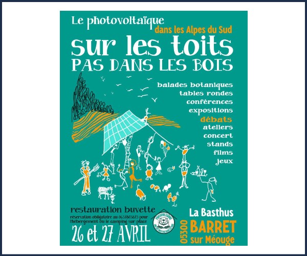 Barret sur Méouge. Le photovoltaïque sur les toits pas dans les bois