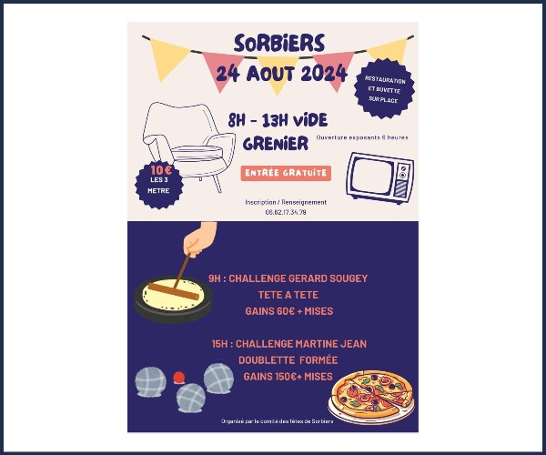 Sorbiers. Vide greniers
