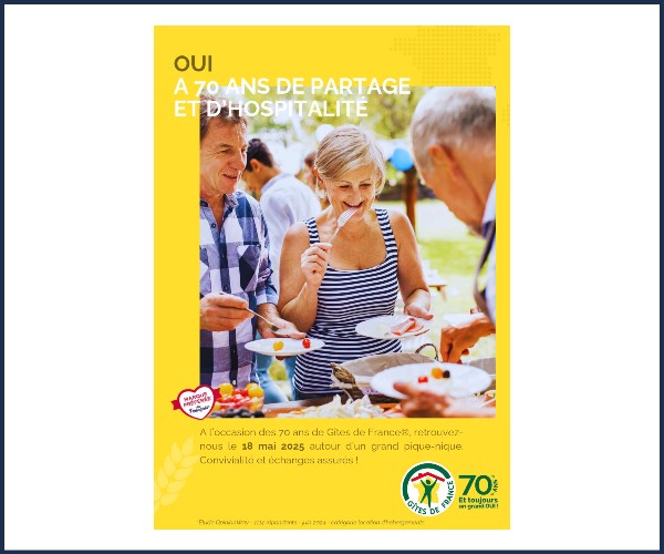 Dites OUI aux 70 ans des Gîtes de France