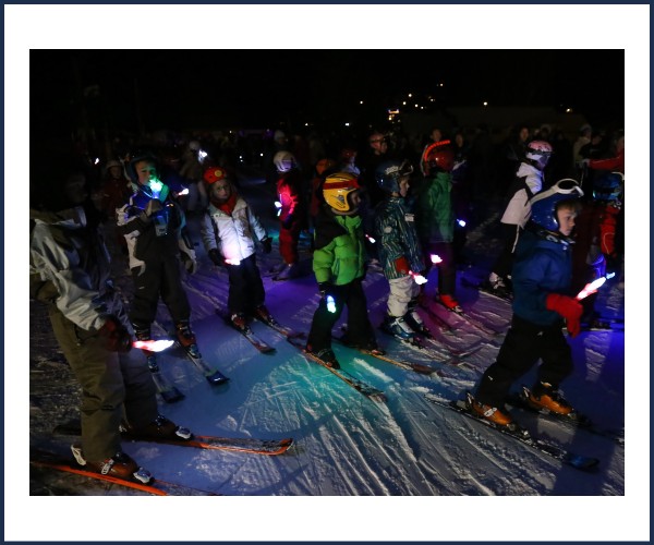 Puy Saint Vincent. Descente aux Lampions des Enfants