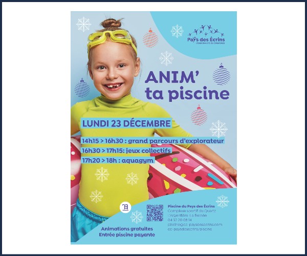 L'Argentière la Bessée. Anim ta piscine