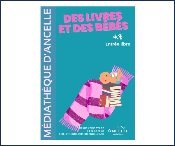 Ancelle. Des Livres et des Bébés