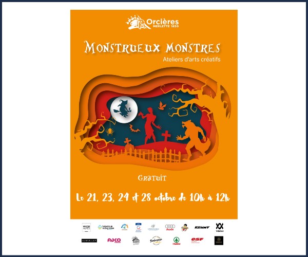 Orcières. Atelier créatif, Monstrueux monstres