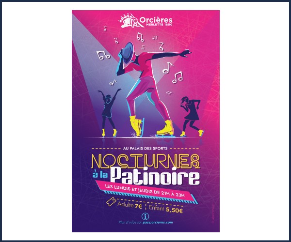 Orcières. La Nocturne de la Patinoire !