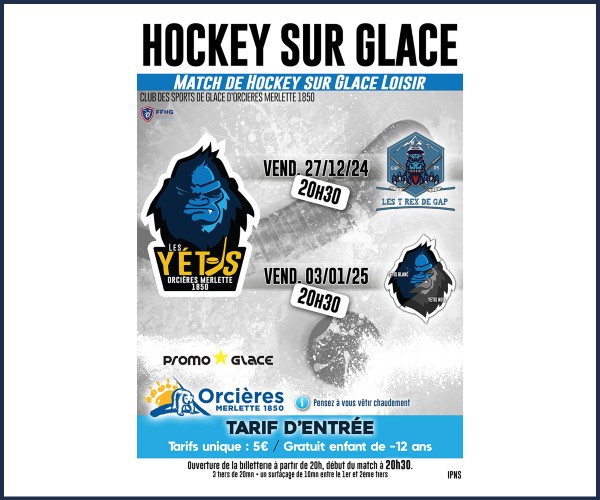 Orcières. Match de Hockey
