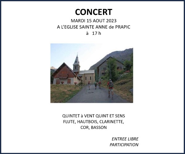 Orcières. Concert à Prapic