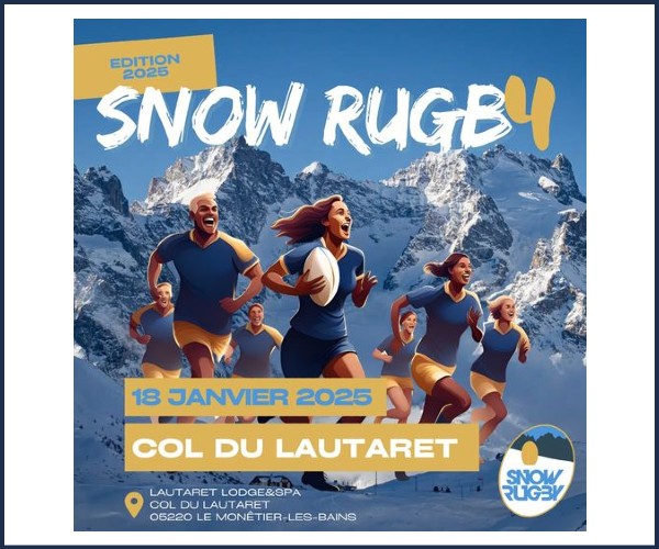 Le Monêtier les Bains. Snowrugby 2025