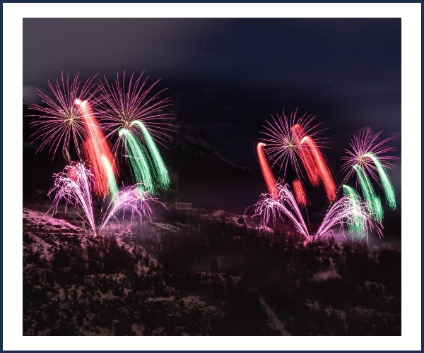 Briançon. Féérie du nouvel an et feu d'Artifice