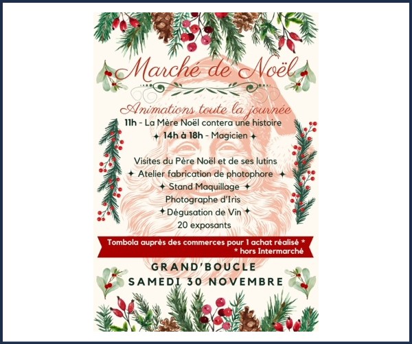 Briançon. Marché de Noël à la Grand'Boucle