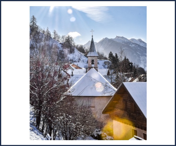 Saint Chaffrey. Lecture de paysage depuis Villard Laté