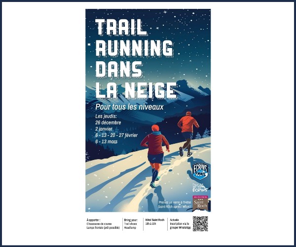Puy Sant Vincent. Trail running dans la neige