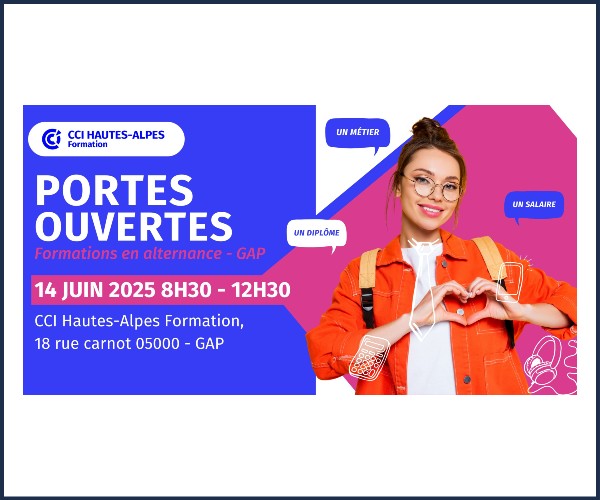 Gap. Portes Ouvertes CCI Hautes Alpes Formation trouve ta formation en alternance