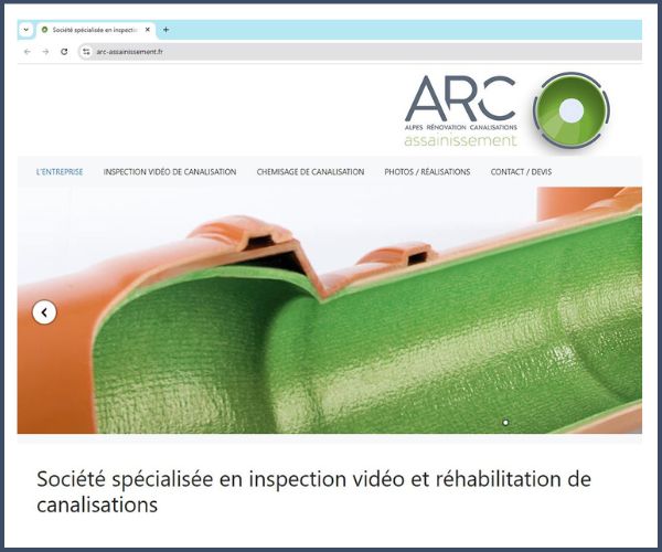 Découvrez le nouveau site de ARC Assainissement