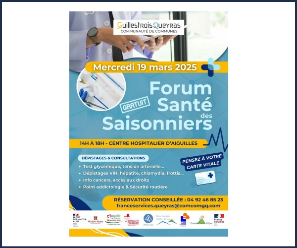 Aiguilles. Forum Santé des Saisonniers