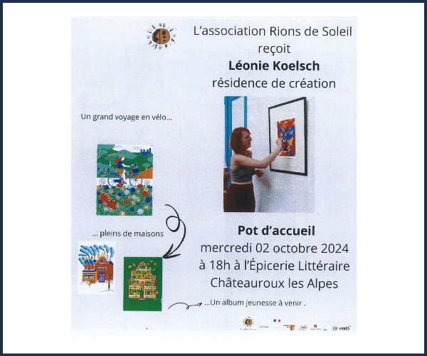 Châteauroux les Alpes. Rencontre avec Léonie Koelsch