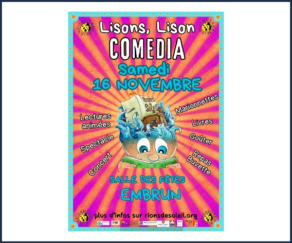 Embrun. Festival Comédia et Lisons, Lison !