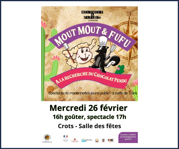 Crots. Goûter spectacle, Moutmout et Fufu