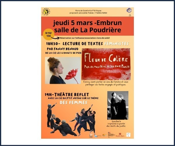 Embrun. Soirée poésie, Théâtre reflet