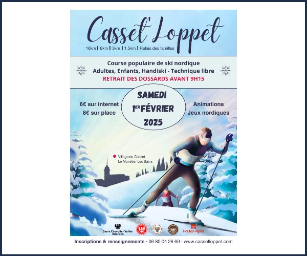 Le Monêtier les Bains. La Casset Loppet 2025