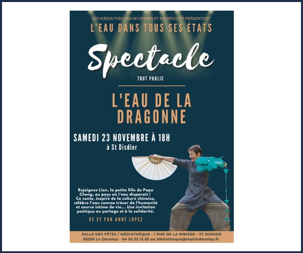 Le Dévoluy. Spectacle de contes, L'eau de la dragonne, l'eau dans tous ses états