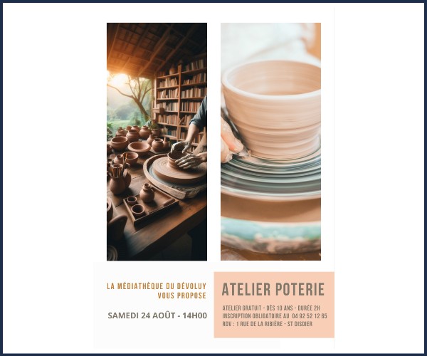 Le Dévoluy. Atelier poterie