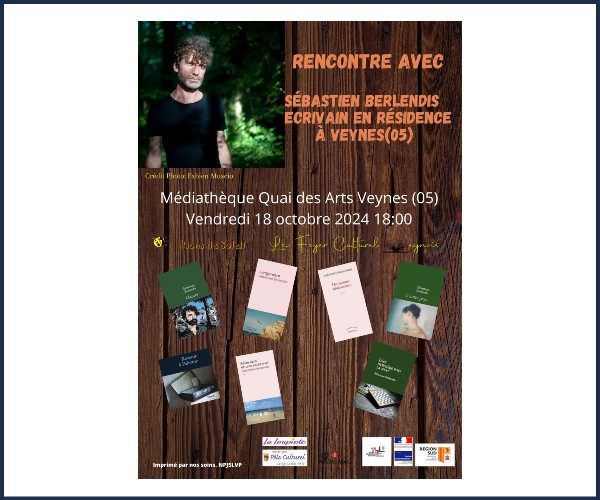 Sébastien Berlendis en résidence auteur à Veynes