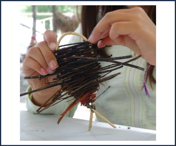 Les Orres. Atelier vannerie