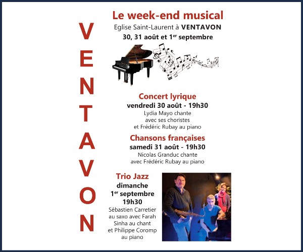 Ventavon. Week end musical