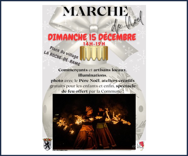 La Roche de Rame. Marché de Noël 2024