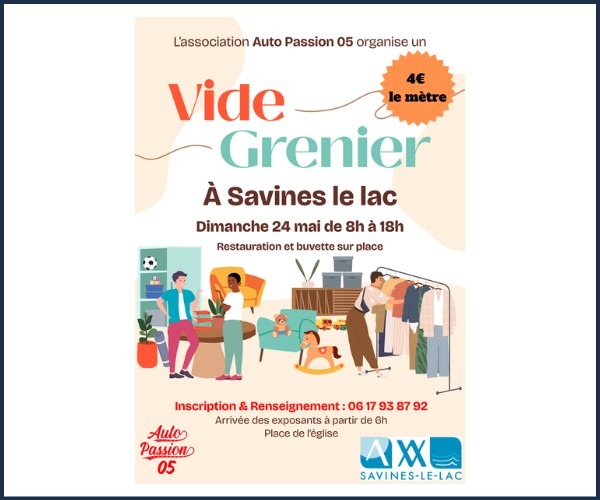 Vide greniers à Savines le Lac