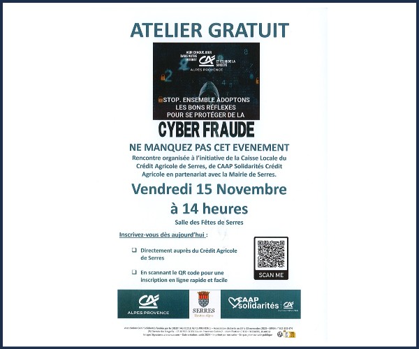 Serres. Atelier de prévention contre la Cyber Fraude