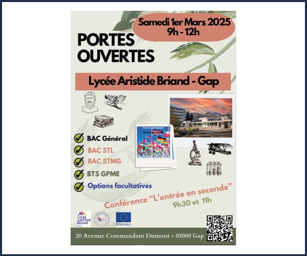 Gap. Portes ouvertes au Lycée Aristide Briand