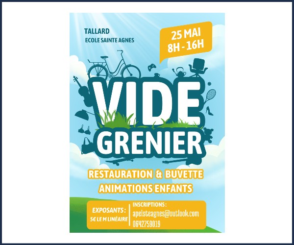 Tallard. Vide Greniers école Sainte Agnès