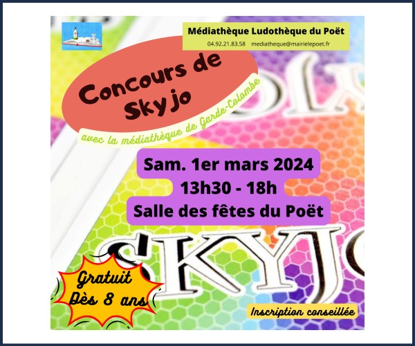 Le Poët. Concours de Skyjo