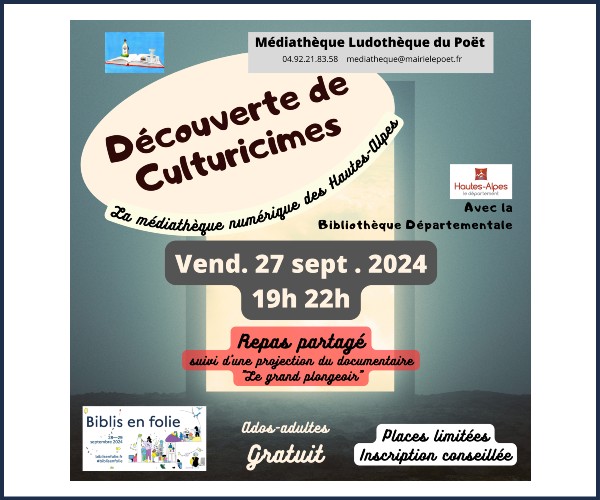 Le Poët. Découverte de Culturicimes