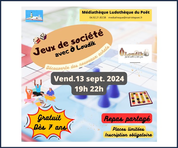Le Poët. Soirée jeux de société