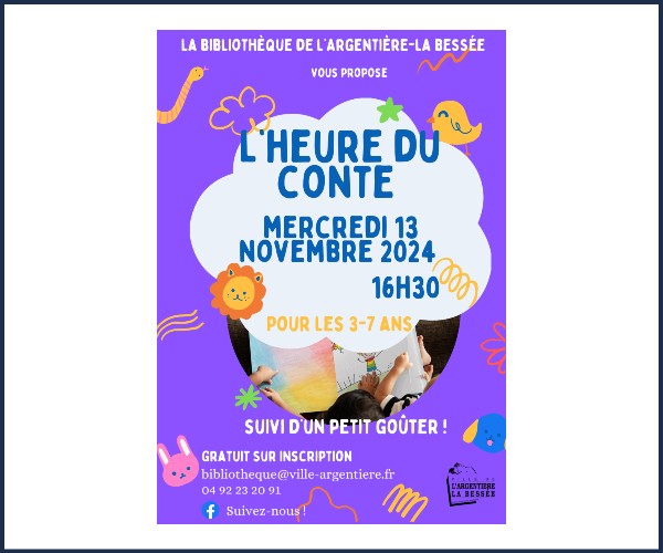 L'Argentière la Bessée. L'Heure du Conte