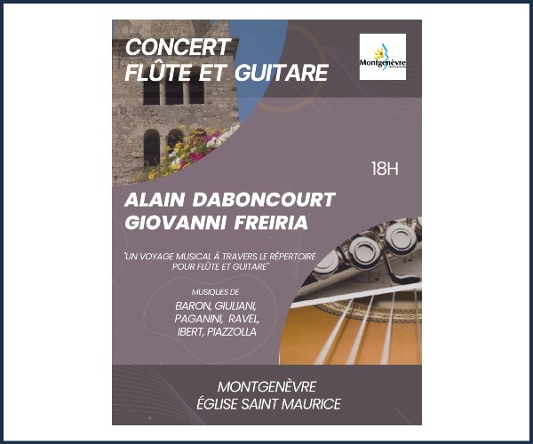 Montgenèvre. Concert Flûte et Guitare