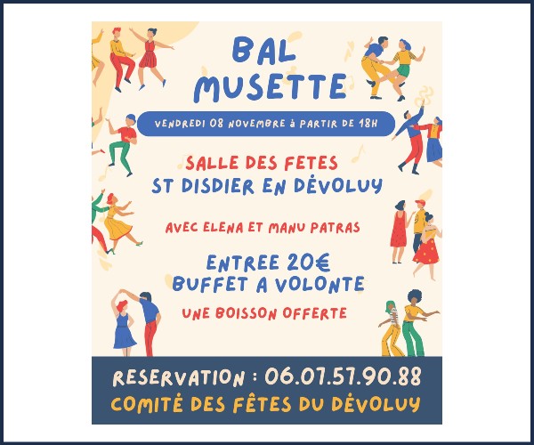 Le Dévoluy. Bal musette à Saint Disdier