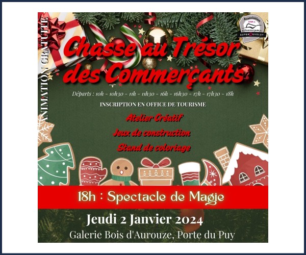 Le Dévoluy. Stand de jeux et chasse au trésor des Commerçants Superdévoluy