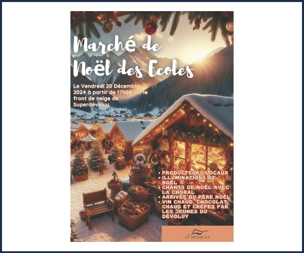Le Dévoluy. Marché de Noël des Écoles Superdévoluy