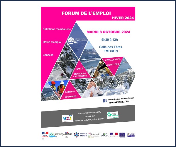 Embrun. Forum de l'emploi Hiver 2024