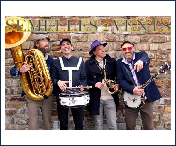 Les Orres. Fanfare Les semelles 2 vents