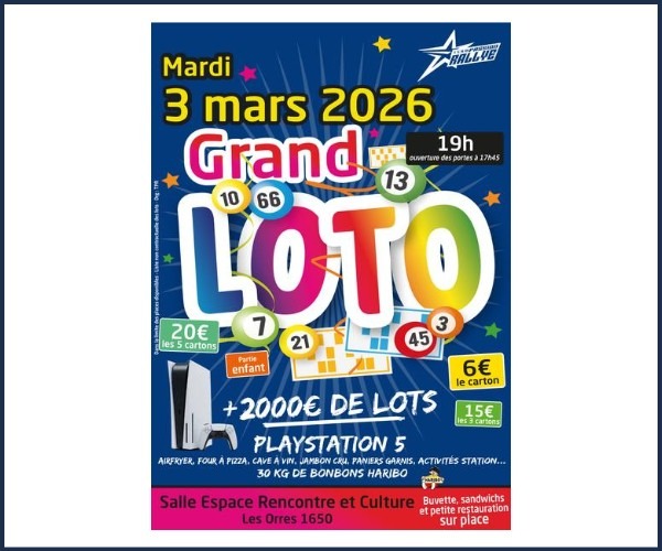 Grand loto des Orres