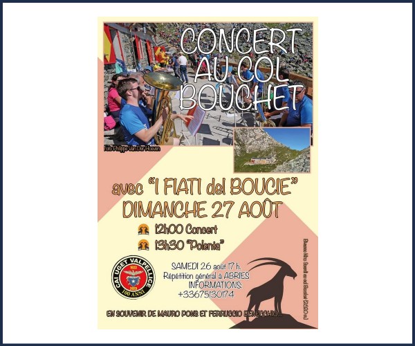 Abriès Ristolas. Répétition du concert Italien
